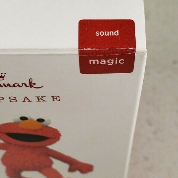 Hallmark Keepsake Ornament Elmo Sesame Street 50th Anniversary 2019 Magic Sound - Picture 6 of 8